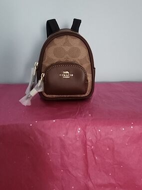 Coach Mini Backpack in Signature Brown